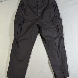 Flying Cross Flex Pants Mens 38x30 Black Zip Cargo Pocket Ripstop Uniform